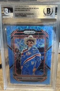 Signed Richard Petty 2023 Panini Carolina Blue Scope /99 - BAS Beckett Slab - Picture 1 of 2