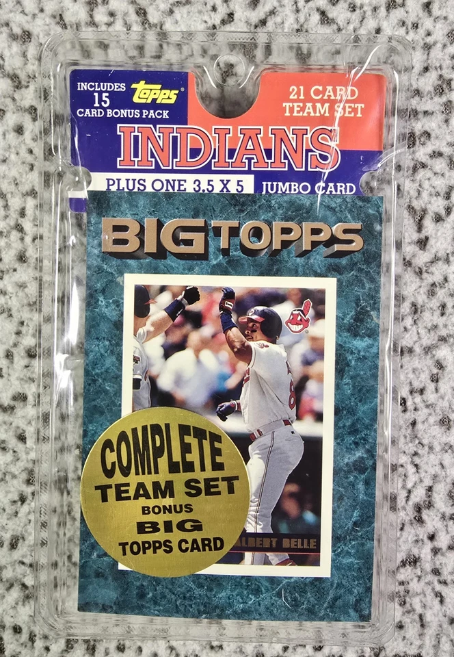 1996 Topps Team Topps Cleveland Indians Team Set Completo Big Topps Sellado RARO Foto 1 de 4