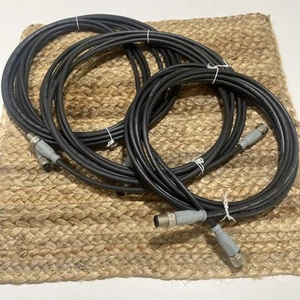 🇺🇸(3) NEW M12 5 Pin Male & Female Shielded Connector E242293 5 Meter Cable - Picture 1 of 6