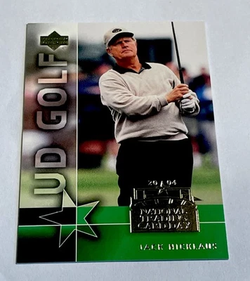 2004 UPPER DECK NATIONAL TRADING CARD DAY PROMO #UD-4 JACK NICKLAUS PGA HOF STAR - Image 1 of 3