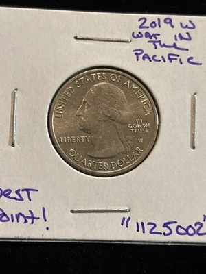 2019 W West Point War In The Pacific Quarter “1125002” Guam - Image 1 of 4