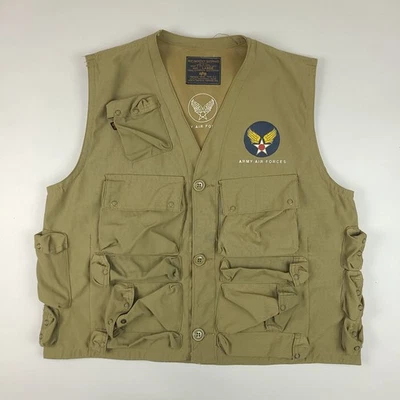 Alpha Industries Type C-1 Vest Mens Large Beige Emergency Sustenance Air Force - Image 1 of 4