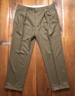 Pantalones Pantalón Polo Ralph Lauren Dalton 42R 42X32 Lana Taupe Cachemira Italia De Colección Foto 1 de 4