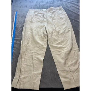 Polo Ralph Lauren Misto Lino Marrone Vestito Pantalone Pieghettato davanti Uomo - Foto 1 di 7