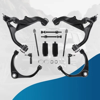 Barra estabilizadora de extremo de barra de amarre de brazo de control superior e inferior delantero de 12 piezas para Ram 1500 2009-2012 Foto 1 de 4