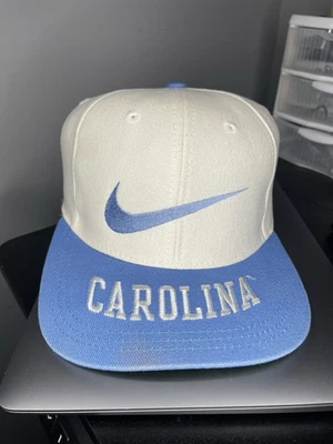 Vintage North Carolina Tar Heels Nike SnapBack Center Swoosh Hat NCCA 90s Rare - Image 1 of 4