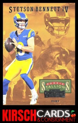 Stetson Bennett IV 2023 Panini Contenders #4 Rookie Stallions Los Angeles Rams - Image 1 of 2