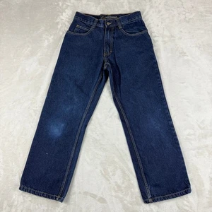 Pantalones de mezclilla Southpole para hombre 29x30 (27,25) azul lavado oscuro ropa de calle recta hip hop Y2K - Imagen 1 de 16