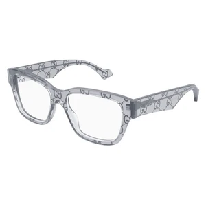 NEU Gucci GG1428O Brille 011 GRAU 100 % AUTHENTISCH - Bild 1 von 1