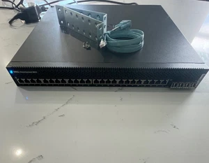 DELL PowerConnect 8024 24 ports 10GbE DualPS and 4xSFP-10G-SR Transceivers - Picture 1 of 5