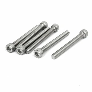 M6 x 55mm acier inoxydable 304 vis tête hexagonale vis DIN912 6pcs - Foto 1 di 4