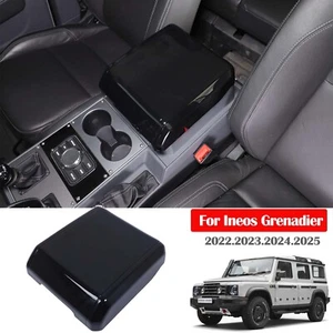 Gloss Black Center Console Armrest Box Cover Trim For Ineos Grenadier 2024-2026 - Picture 1 of 24