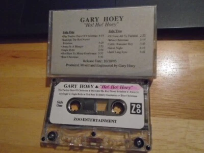 RARE PROMO Gary Hoey CASSETTE TAPE Ho! Ho! Hoey CHRISTMAS rock surf guitar 1995 - Image 1 of 2