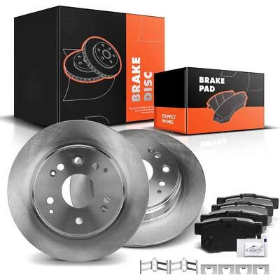 Nuevos rotores de freno de disco traseros y pastillas de freno de cerámica para Acura TL 1999 2000 2001 2003 Foto 1 de 4