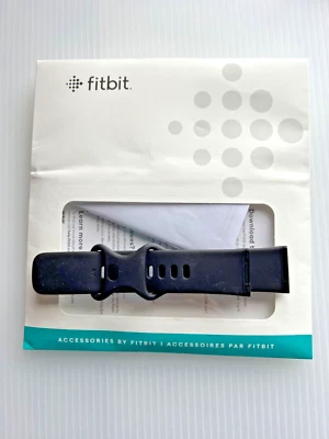 Authentic FitBit Sense 2 Silicone Band, Size Small, Black - Изображение 1 из 2
