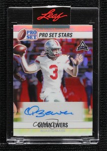 2021 Leaf Pro Set Stars Metal Auto Silver Rainbow /8 Quinn Ewers #PSS-QE1 Auto