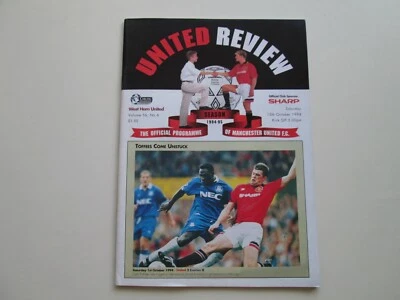 Manchester United V West Ham United 1994/95 Premiership - Image 1 of 3