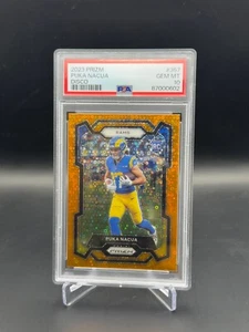 Puka Nacua Rams - 2023 Panini Prizm #357 Orange Disco Prizm ROOKIE PSA 10 - Picture 1 of 2