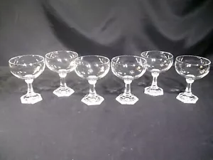Rosenthal Maria Champagne Tall Sherbet Glasses Set of 6 - Picture 1 of 12