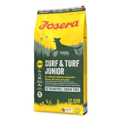 12,5 kg JOSERA Surf Turf Junior mit Lachs Lamm zur Aufzucht Welpen getreidefrei - Bild 1 von 2