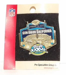 Pin Tampa Bay Buccaneers Super Bowl XXXVII 26 de enero de 2003 sin usar San Diego - Imagen 1 de 5