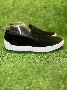 Sneakers da uomo Hugo Boss zero slip on pelle scamosciata 40 EU/7 US nere - Foto 1 di 11