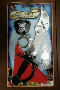 NUEVO Pirate Ahoy 7 piezas Juego Favores de Fiesta Regalos Disfraz - Imagen 1 de 1