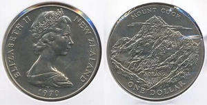 New Zealand 1970 One Dollar $1 (Mount Cook) - Proof Like - Picture 1 of 3