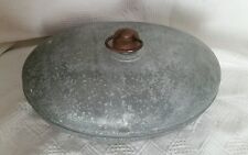  Antique Foot Warmer Amish Galvanized Metal Bed Buggy Old  Oval Vintage