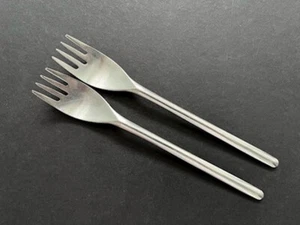 2--ROSENTHAL "COMPOSITION S" SMALL (DESSERT?) FORKS 6-7/8" ROSTFREI AUSTRIA VTG - Picture 1 of 5