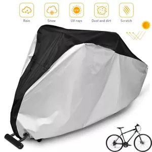 Large Bikes Cover Outdoor Rain/Sun Protector for Bicycle Dustproof Waterproof - Picture 1 of 10