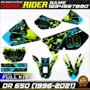 dr 650 suzuki kit graphics stickers decals (1996-2023) dr650 decal graphic wrap - Foto 1 di 1