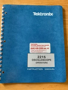 2Pcs. Tektronix 070-3398-00, 2215 Oscilloscope Operators Instruction Manual - Picture 1 of 4