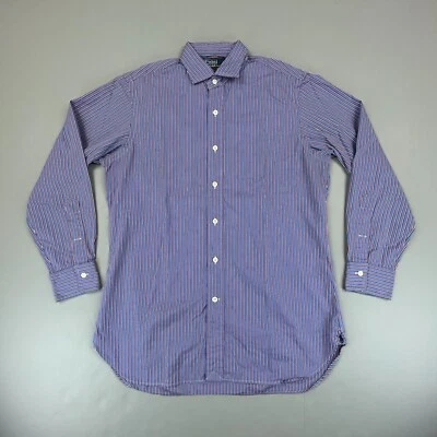 Camisa Polo Ralph Lauren DE COLECCIÓN Para Hombres 15.5 32 Azul Vestido Estate Oficina Corporativa Foto 1 de 4