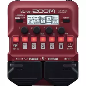 ZOOM B1 FOUR For Bass Guitar Multi-Effects Pedal New - Picture 1 of 6
