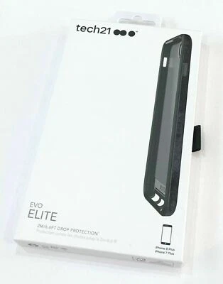 Tech21 iPhone 8 Plus/7 Plus Elite Shock Proof Case Cover Silver/Black/Rose Gold - Image 1 of 4
