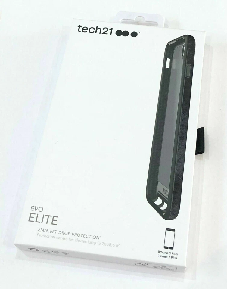Tech21 iPhone 8 Plus/7 Plus Elite Shock Proof Case Cover Silver/Black/Rose Gold - Image 1 of 4