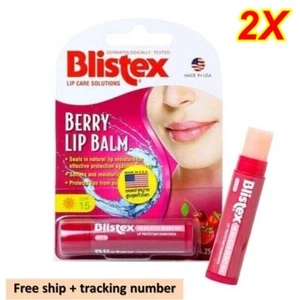 2X Lip Care Blistex Berry Natural Solution Sunscreen SPF15 - Picture 1 of 6