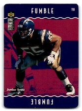 1996 Collector's Choice Update You Make The Play # Y18 Junior Seau