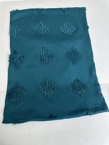 Threshold 1 Pillow Sham Companion To Tufted Diamond Crinkle Comforter Dark Teal - Picture 1 of 4