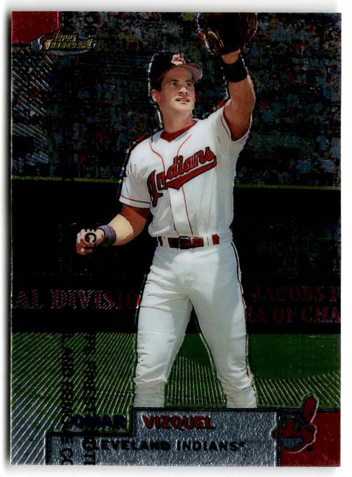 1999 Finest w/ Coating Omar Vizquel v Cleveland Indians #74 - Image 1 of 2