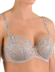 Conturelle by Felina Sentiments Underwired Balcony Bra 807873 Luxury Pearl Grey - Picture 1 of 4