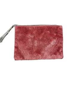 Nordstrom rot schwarz Kunstleder Kosmetik Make-up Reisetasche Reißverschluss Reißverschluss - Bild 1 von 2