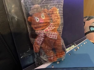 Fozzie bear The Muppets soft toy plush 7" McDonald's Jim Henson 2002 New in Bag - Picture 1 of 1