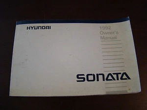 Hyundai Sonata 1992 manual del propietario 31759 - Imagen 1 de 1