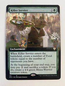 Killer Service *Non-Foil* EXT ART Streets Of New Capenna SNC MTG NM/MT Comb Ship - Picture 1 of 2