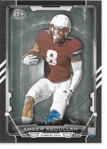 2015 Bowman Football Black Ameer Abdullah RC Lions