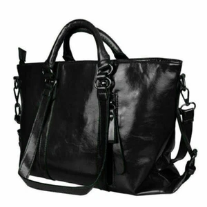 Women Large Leather Handbag Messenger Shoulder Tote Bag Crossbody Satchel Bags - Picture 1 of 8