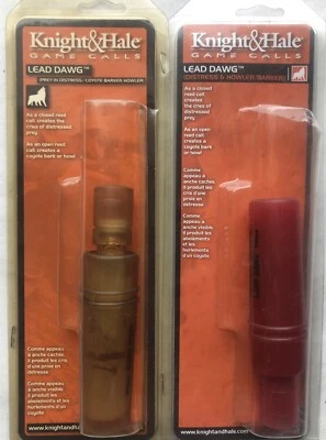 2 VINTAGE KNIGHT & HALE LEAD DAWG COYOTE HOWLER AND RABBIT DISTRESS BB3 - Image 1 of 4