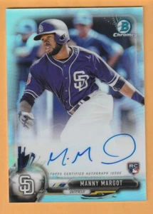 Manny Margot 2017 Bowman cromo novato autógrafos refractores/499 14H - Imagen 1 de 2